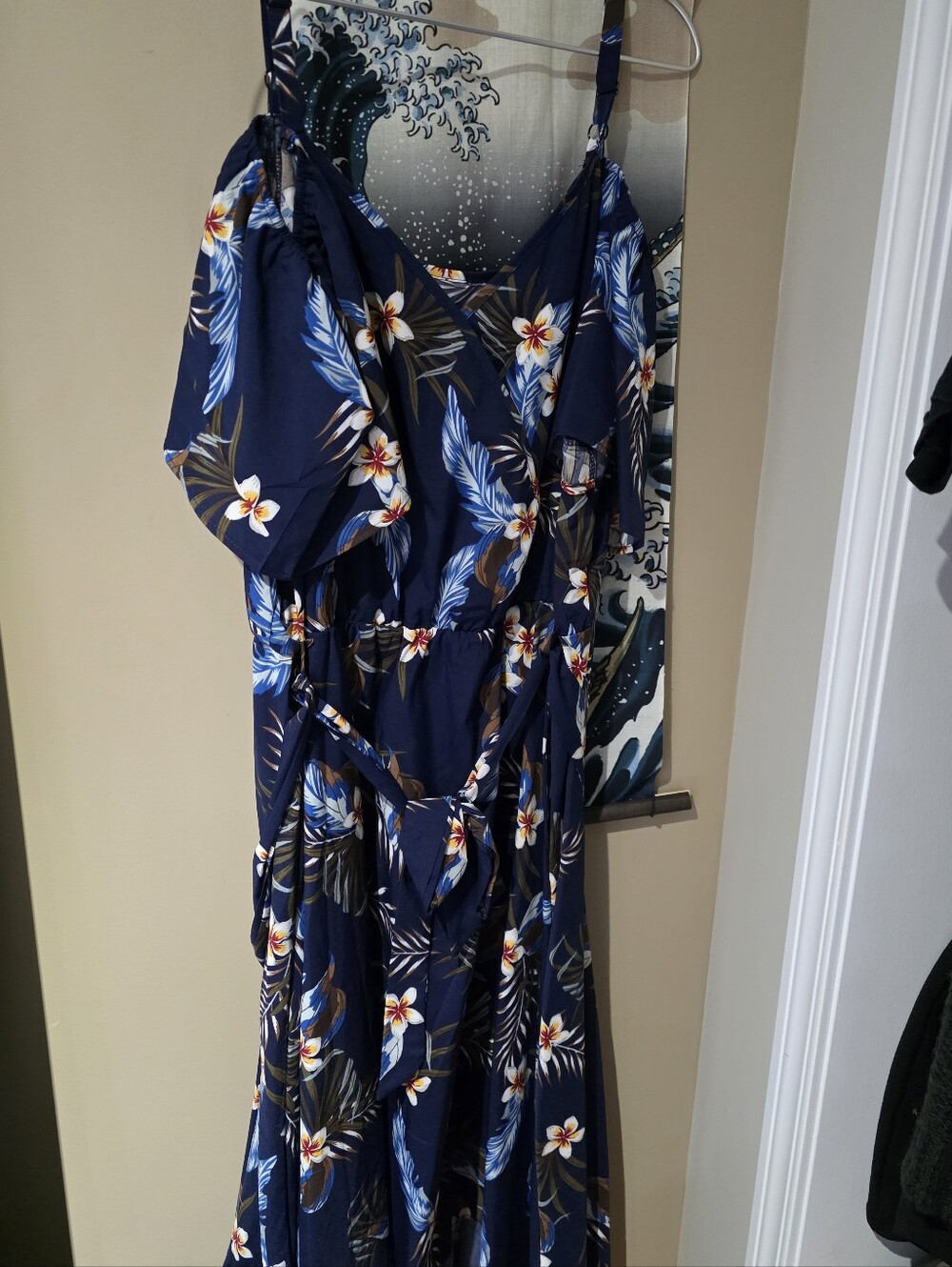 Navy Flower Dress 22-24 Bloomchic